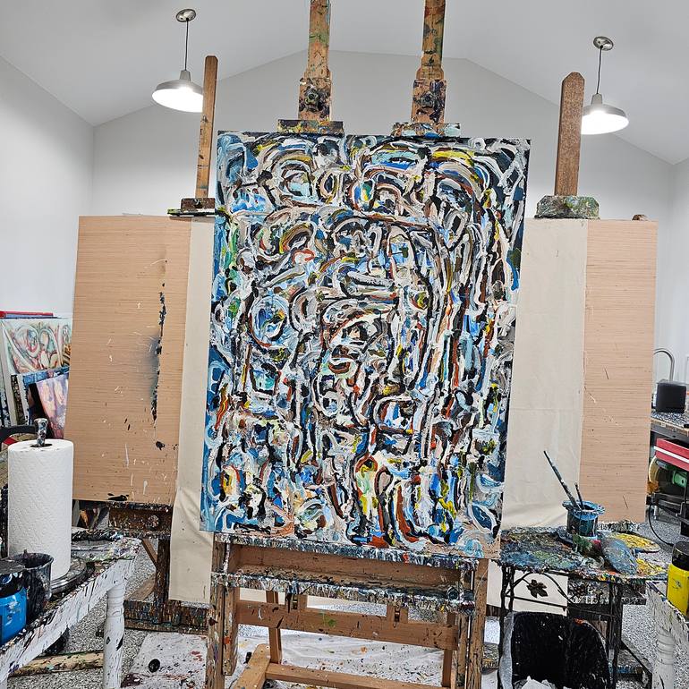 Original Abstract Expressionism Abstract Painting by Andrew Walaszek