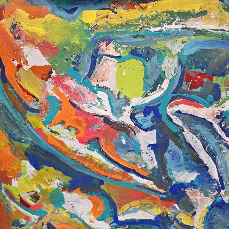 Original Abstract Expressionism Abstract Painting by Andrew Walaszek