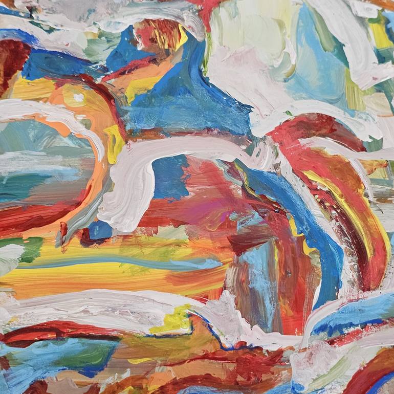 Original Abstract Expressionism Abstract Painting by Andrew Walaszek