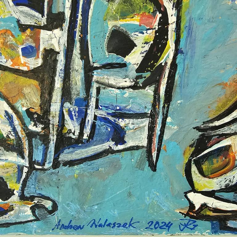 Original Expressionism Abstract Painting by Andrew Walaszek
