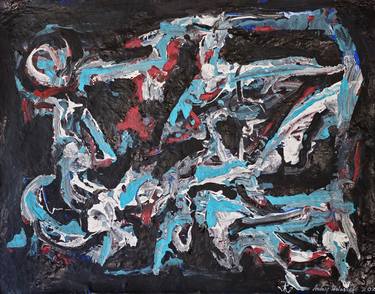 Original Abstract Expressionism Abstract Paintings by Andrew Walaszek