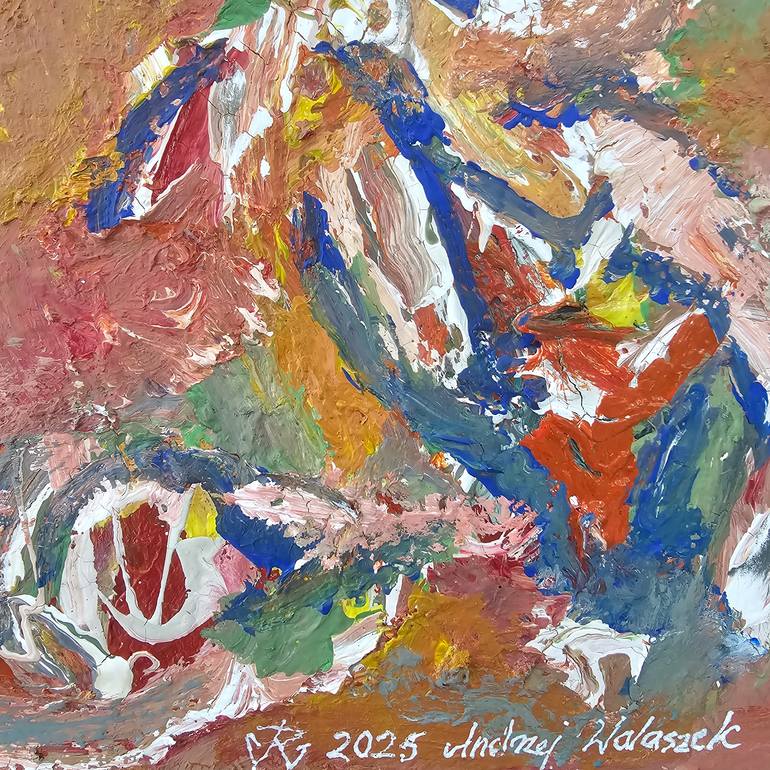 Original Abstract Expressionism Abstract Painting by Andrew Walaszek