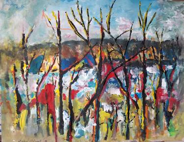 Original Expressionism Landscape Paintings by Andrew Walaszek