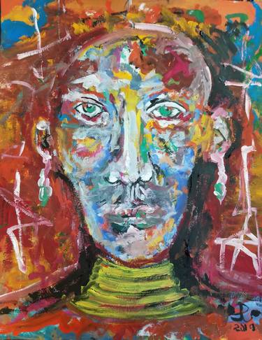 Original Expressionism Portrait Paintings by Andrew Walaszek