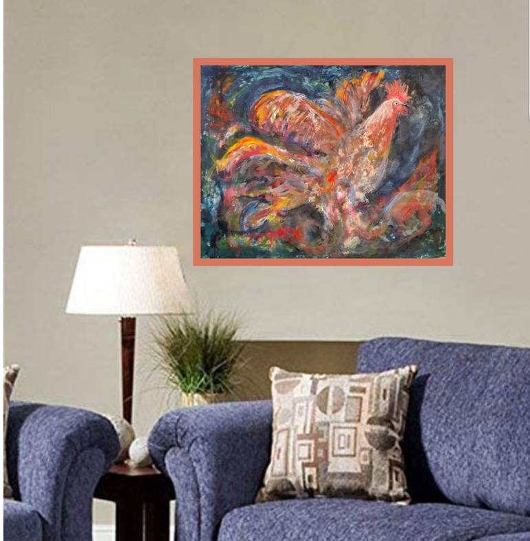 Original Abstract Animal Painting by Andrew Walaszek