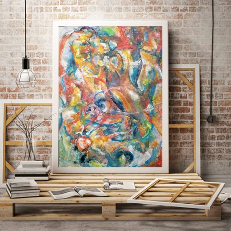Original Abstract Expressionism Abstract Painting by Andrew Walaszek