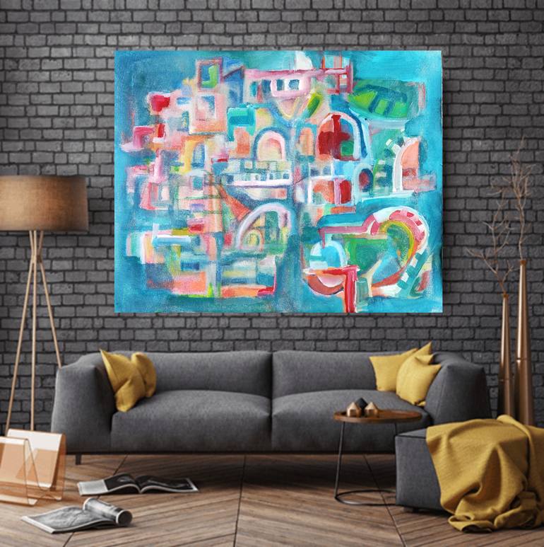 Original Cubism Abstract Painting by Andrew Walaszek