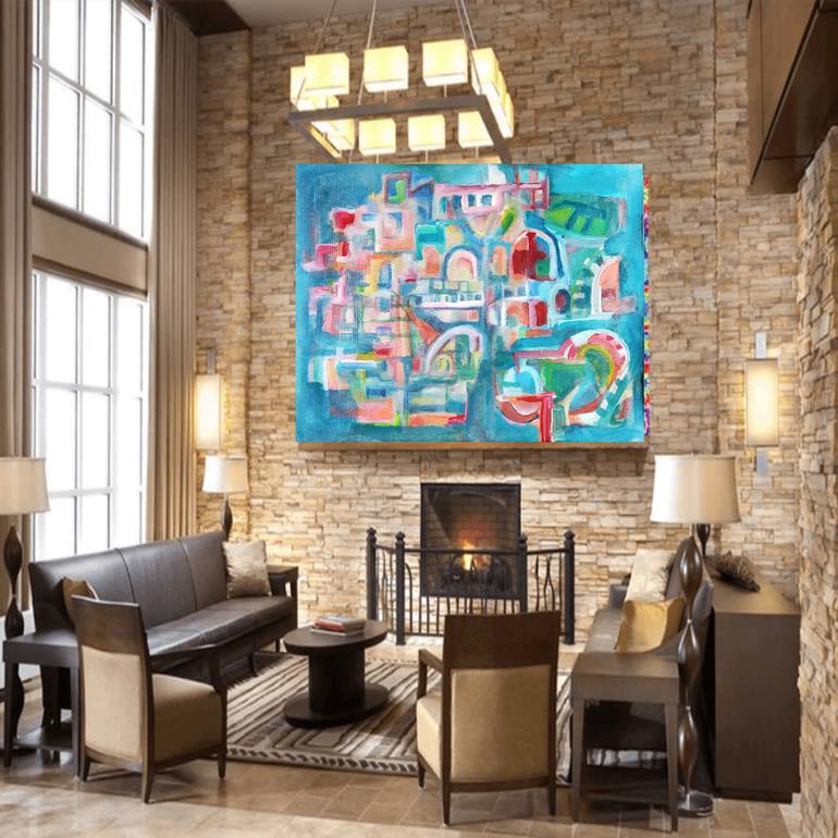 Original Cubism Abstract Painting by Andrew Walaszek