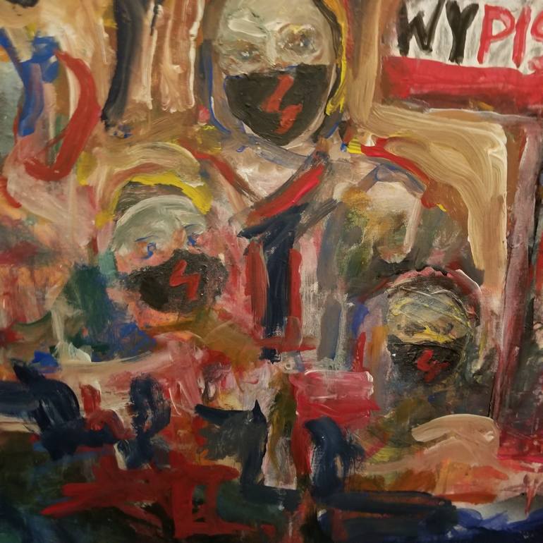 Original Expressionism Politics Painting by Andrew Walaszek