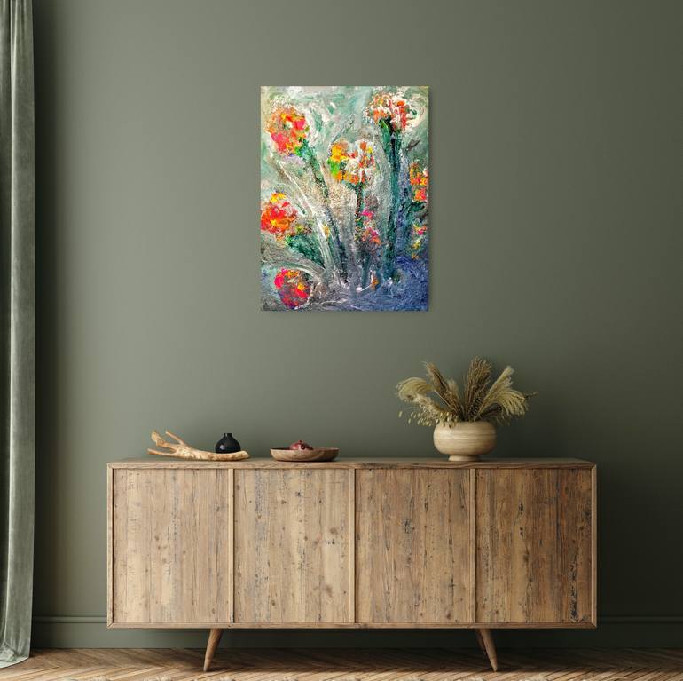 Original Impressionism Botanic Painting by Andrew Walaszek
