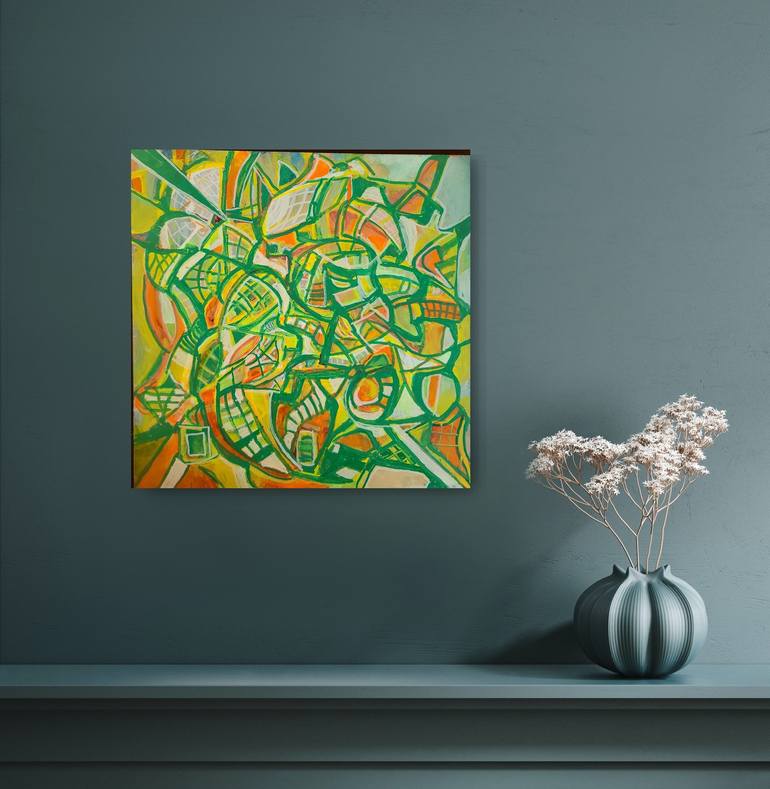 Original Fine Art Abstract Painting by Andrew Walaszek