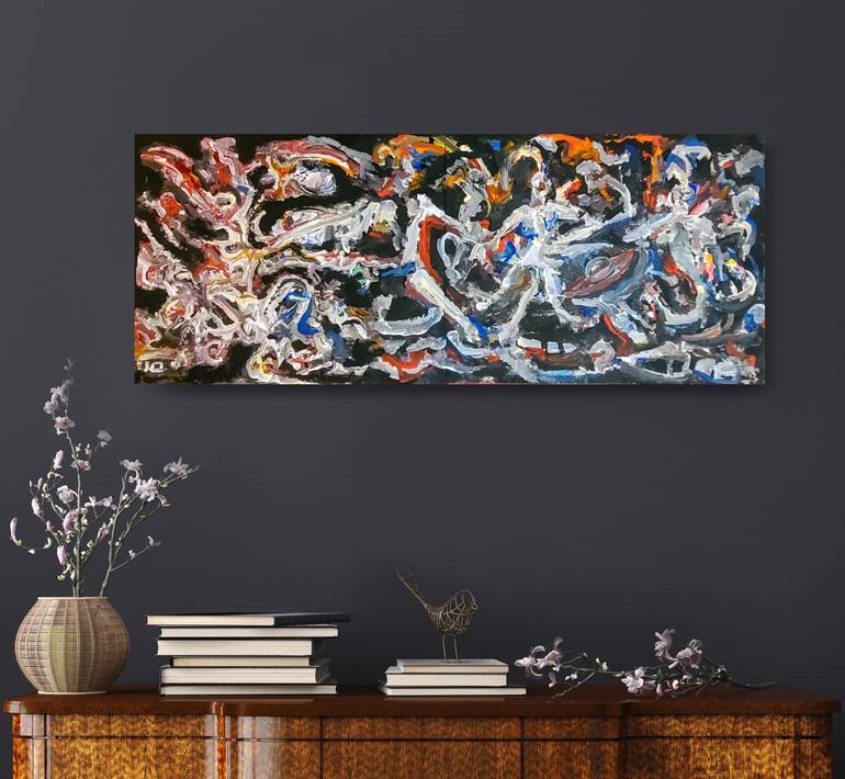 Original Abstract Expressionism Abstract Painting by Andrew Walaszek