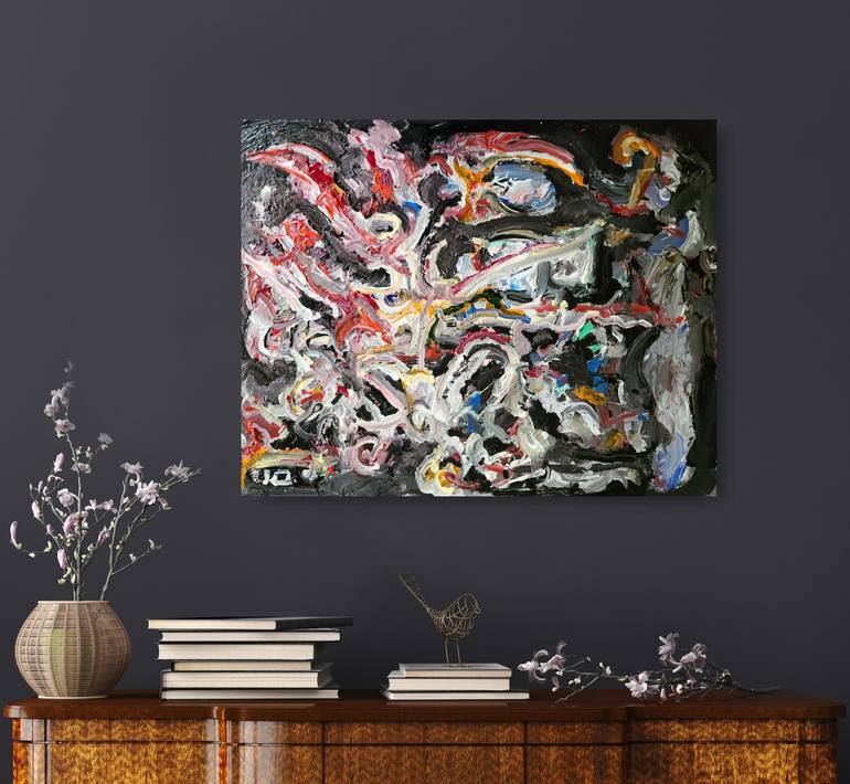 Original Abstract Expressionism Abstract Painting by Andrew Walaszek