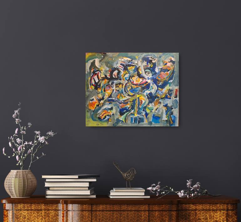 Original Abstract Expressionism Abstract Painting by Andrew Walaszek