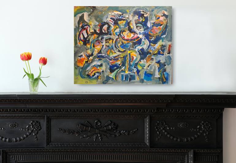 Original Abstract Expressionism Abstract Painting by Andrew Walaszek