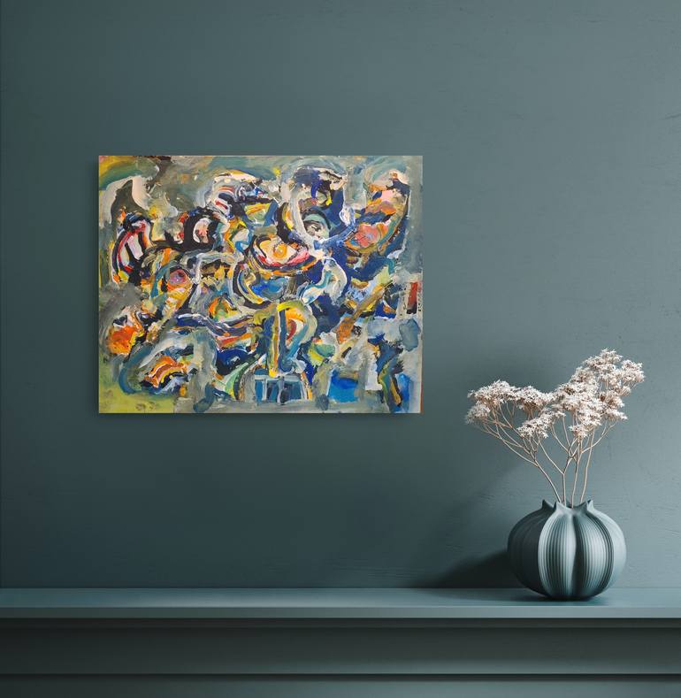 Original Abstract Expressionism Abstract Painting by Andrew Walaszek