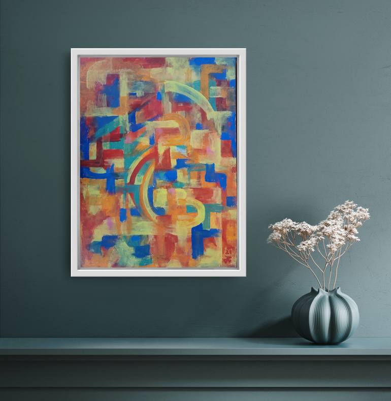 Original Cubism Abstract Painting by Andrew Walaszek