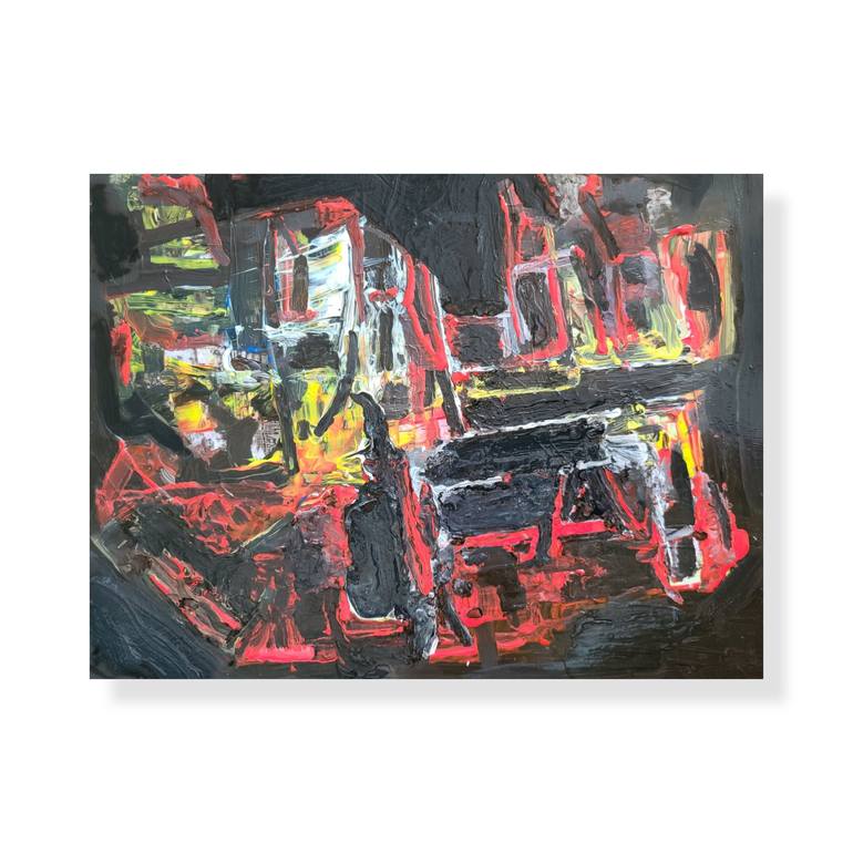 Original Abstract Expressionism Abstract Painting by Andrew Walaszek