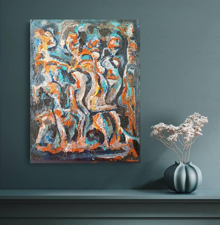 Original Expressionism Abstract Painting by Andrew Walaszek