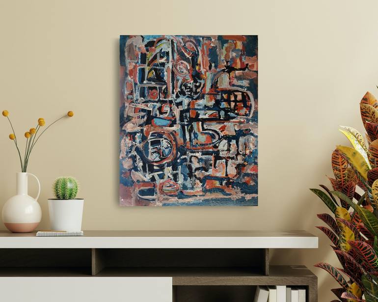 Original Abstract Expressionism Abstract Painting by Andrew Walaszek