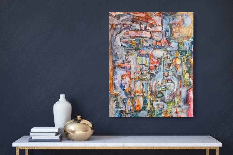Original Art Deco Abstract Painting by Andrew Walaszek