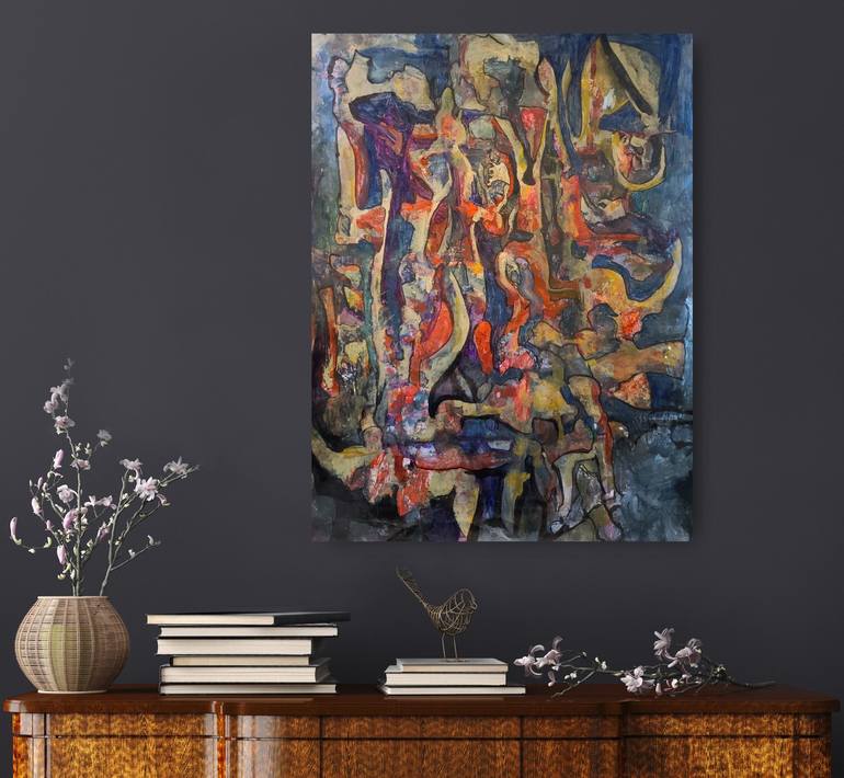 Original Abstract Expressionism Abstract Painting by Andrew Walaszek