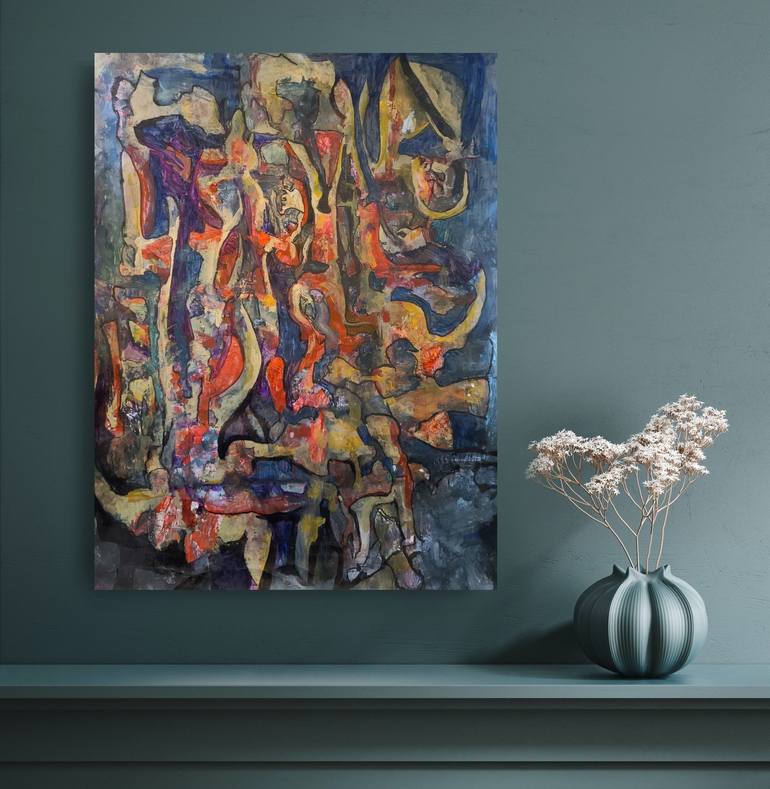 Original Abstract Expressionism Abstract Painting by Andrew Walaszek