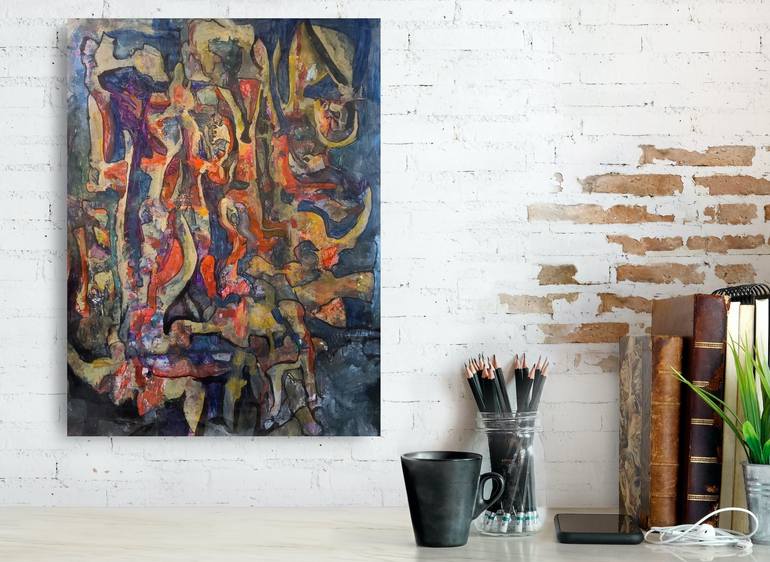 Original Abstract Expressionism Abstract Painting by Andrew Walaszek