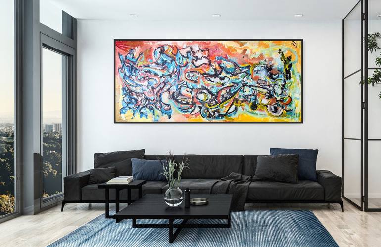 Original Abstract Expressionism Abstract Painting by Andrew Walaszek