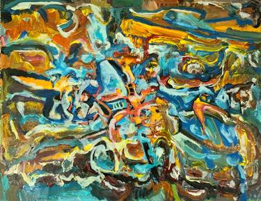 Original Abstract Expressionism Abstract Paintings by Andrew Walaszek