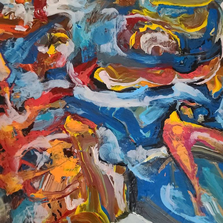 Original Abstract Expressionism Abstract Painting by Andrew Walaszek