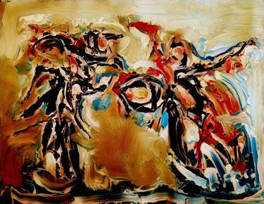 Original Abstract Expressionism Abstract Mixed Media by Andrew Walaszek