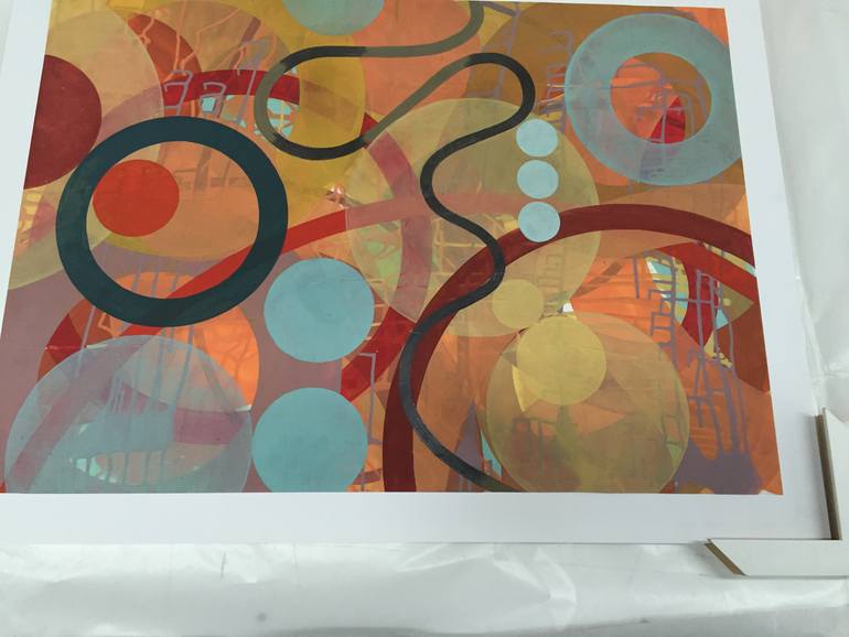 Original Contemporary Abstract Painting by Linda Kamille Schmidt