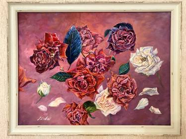 Original Floral Painting by Olena Pletnova