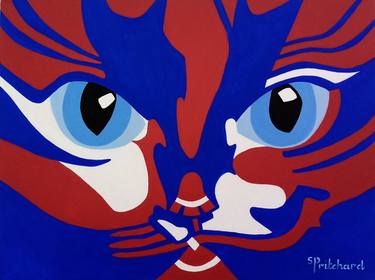 Original Cats Paintings by Sian Pritchard