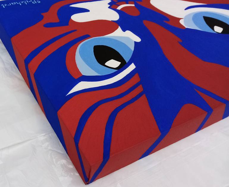 Original Pop Art Cats Painting by Sian Pritchard