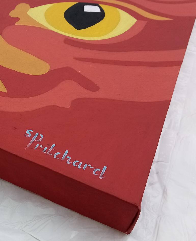 Original Pop Art Cats Painting by Sian Pritchard