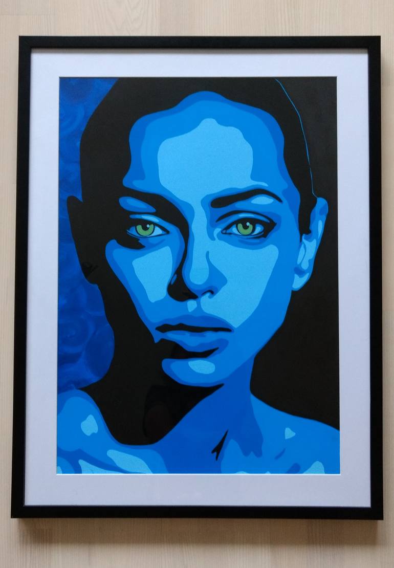 Original Street Art People Painting by Esko Lindgren