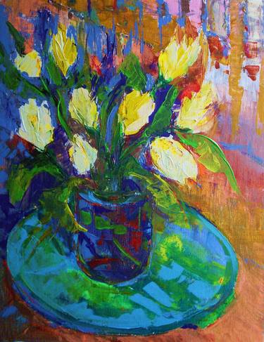 Original Floral Paintings by Barbara Kowalska