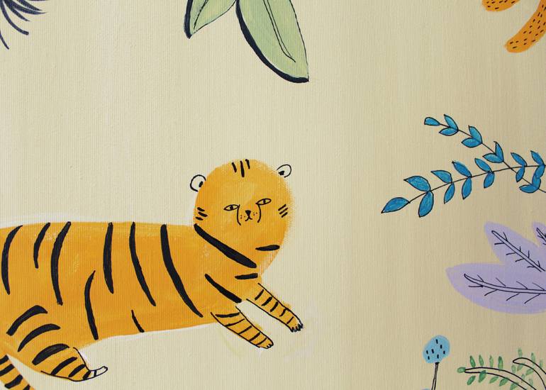 Original Illustration Animal Painting by Dora Sanfilippo