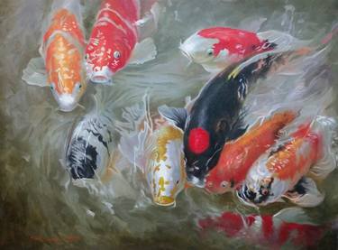 Print of Impressionism Fish Paintings by Ricky Montilla
