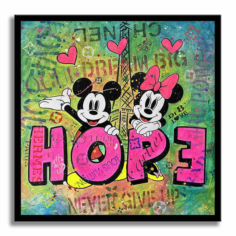 Original Pop Art Cartoon Painting by Dr eight LOVE