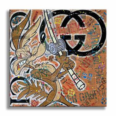 Gucci coyote – Original Painting on canvas thumb