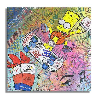 Original Pop Art Cartoon Printmaking by Dr Eight Love