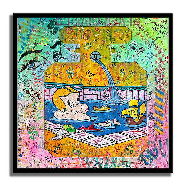 Original Pop Art Cartoon Printmaking by Dr Eight Love