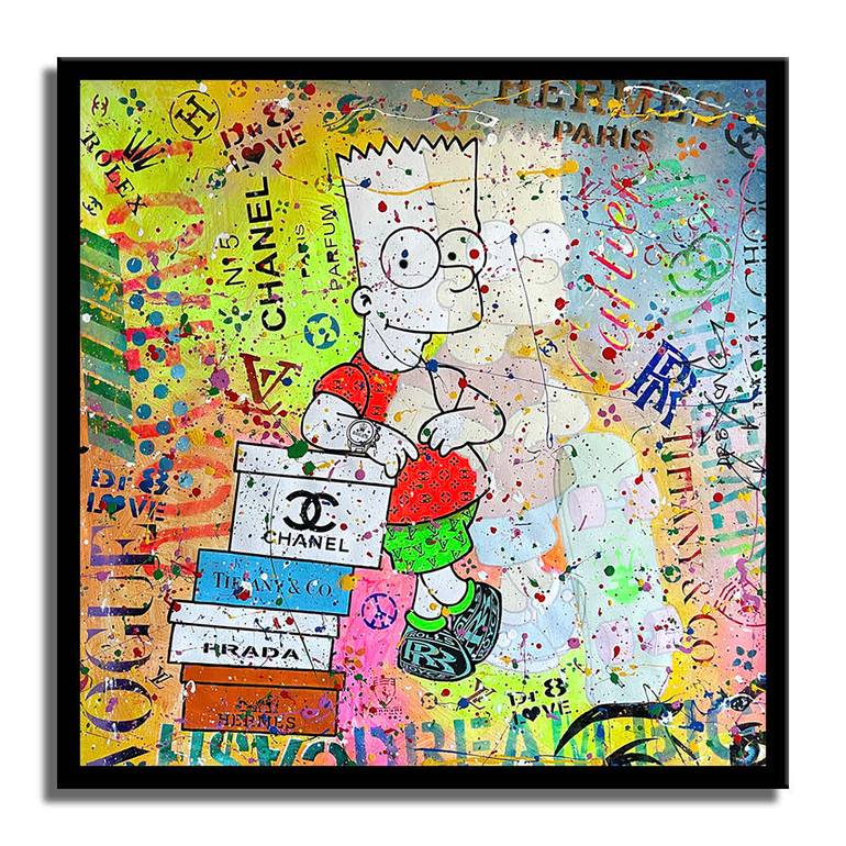 Original Pop Art Cartoon Printmaking by Dr Eight Love