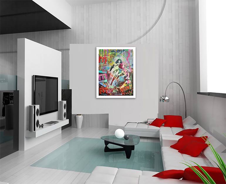 Original Pop Art Comics Printmaking by Dr Eight Love