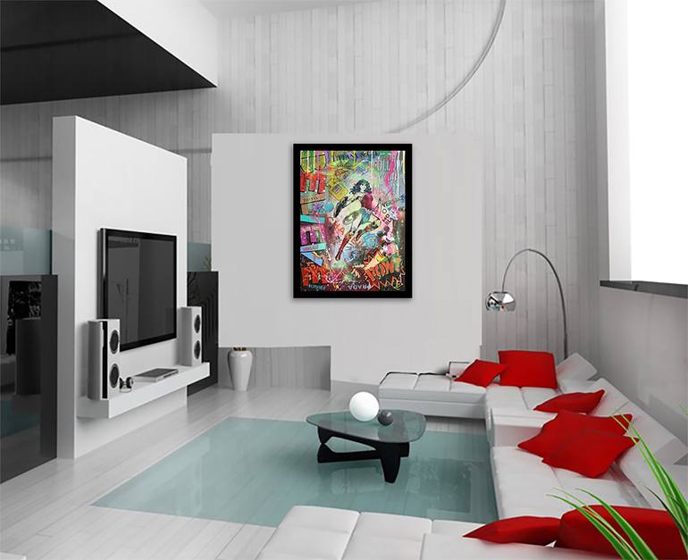Original Pop Art Comics Printmaking by Dr Eight Love