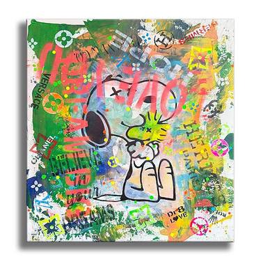 Original Pop Art Comics Painting by Dr Eight Love