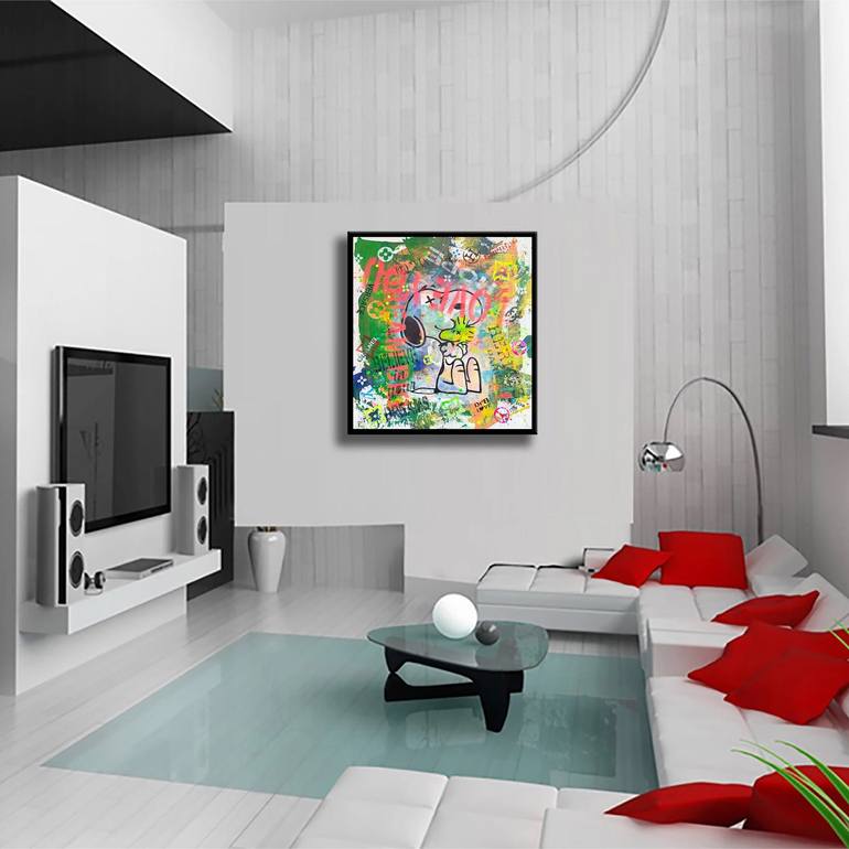 Original Pop Art Comics Painting by Dr Eight Love